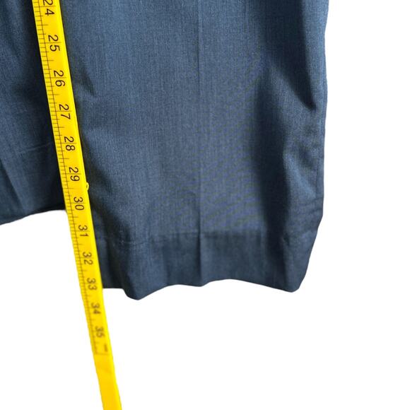 Berle Blue Straight Leg Flat Front Classic Formal Dress Pants Size 42 R - Picture 8 of 8